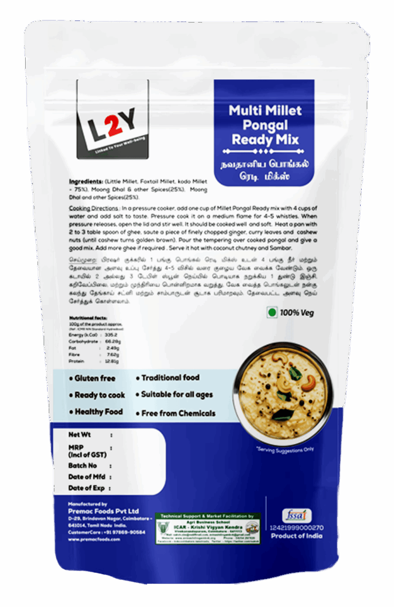  Premac Foods - L2Y Millet Pongal mix